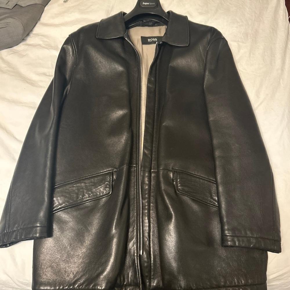 BOSS leather jacket